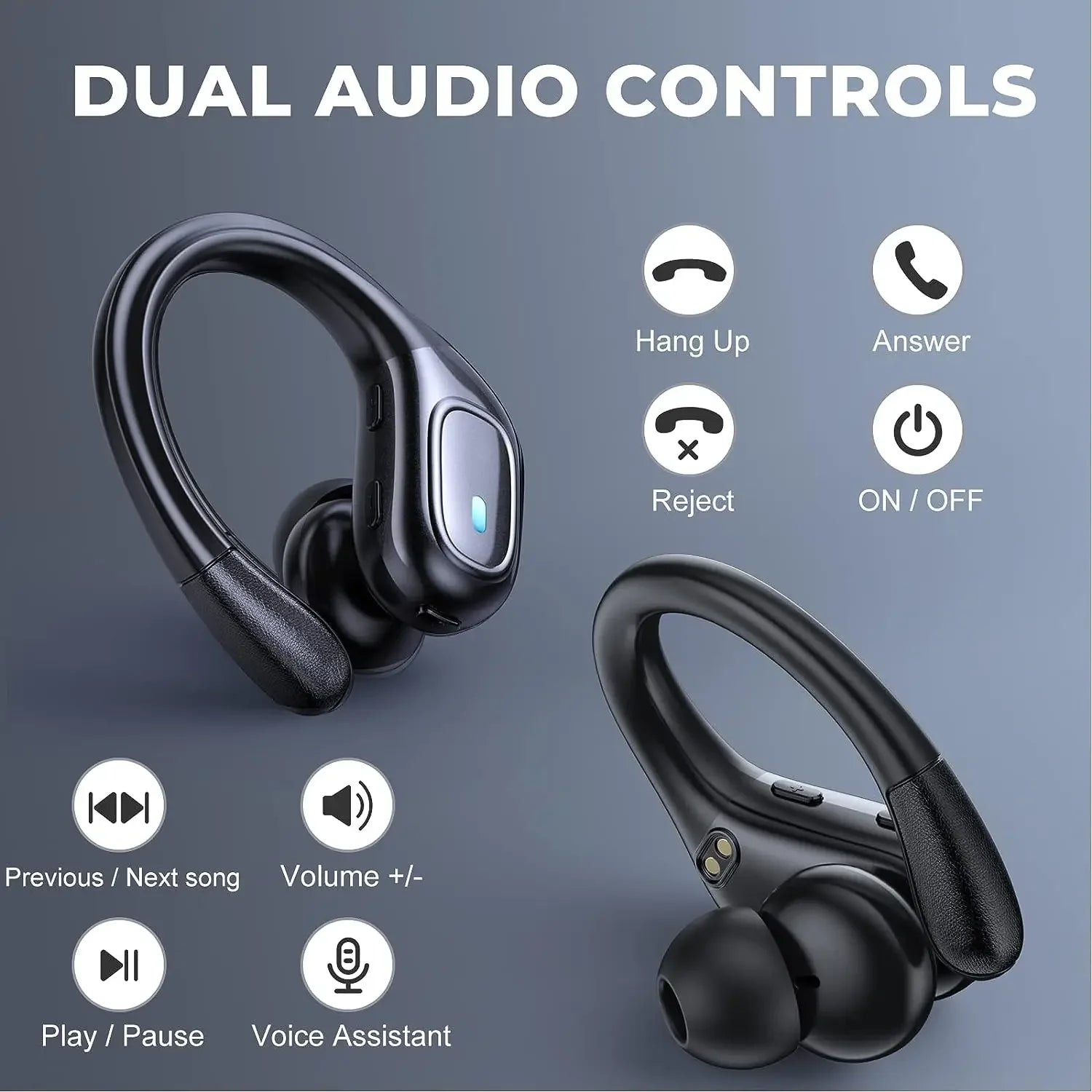 TWS NEW BX28 Wireless Bluetooth Headset 5.3 Earphones Bluetooth Headphones with ENC Mic Earbuds for Sports/Running/Workout/GYM